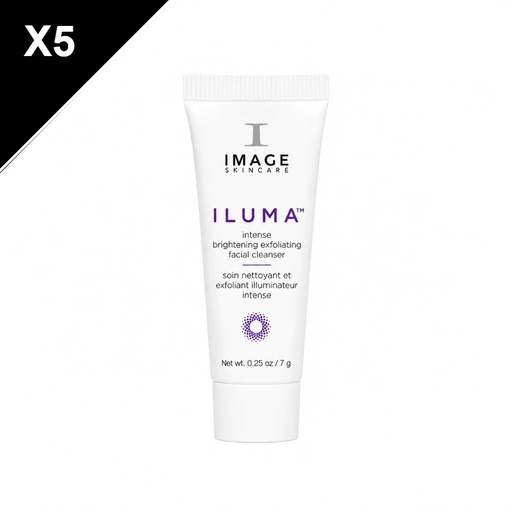 ILUMA Soin Nettoyant & Exfoliant Illuminateur Intense ÉCHANTILLONS 5 x 7ml