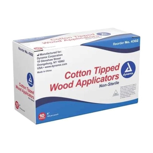 Cotton tige bois 6 pouce 100pc
