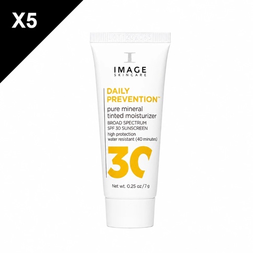 IS Crème Hydratante Teintée Minérale Pure FPS 30 ÉCHANTILLONS 5 x 7ml